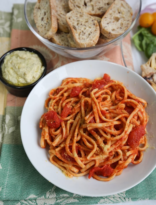 Vegan Antipasto Platter & Pasta Dinner | VeganFoodHacks