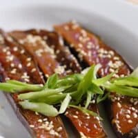 Japanese miso eggplant appetizer