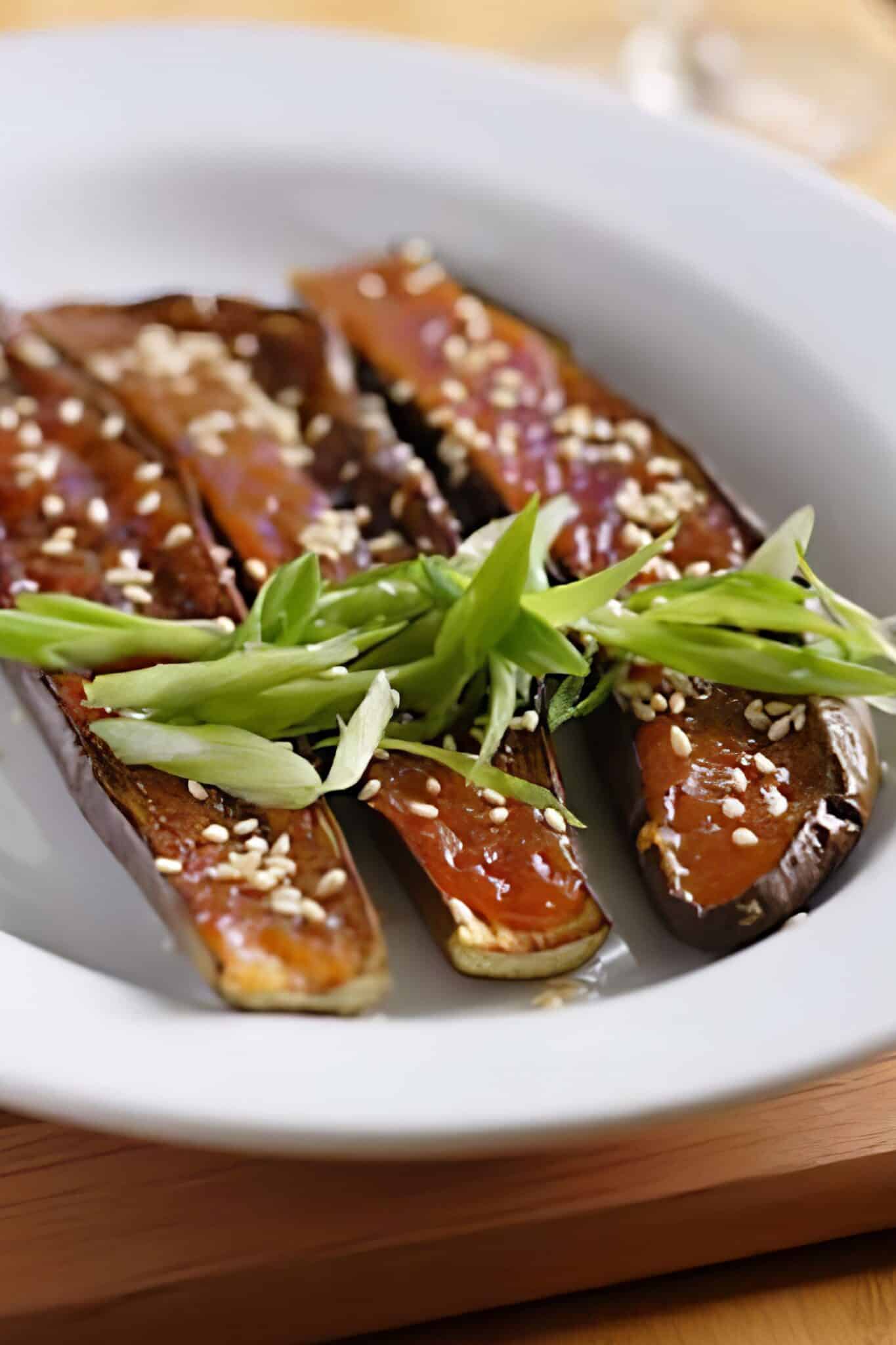 miso glazed eggplant