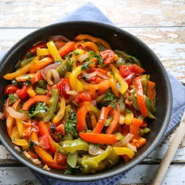 Spanish bell pepper sauté (piperade)