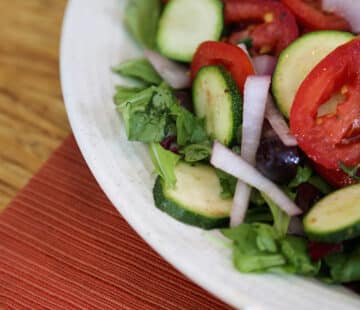 Zucchini, Tomato, and Red Onion Salad