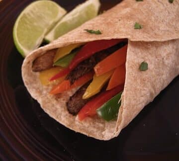 Portobello and Pepper Fajitas