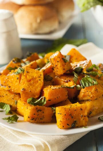 Maple Glazed Butternut Squash - Roasted Winter Squash - Veg Kitchen