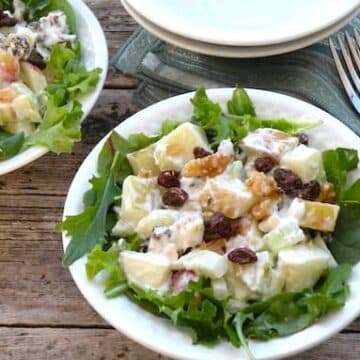 contemporary vegan waldorf salad