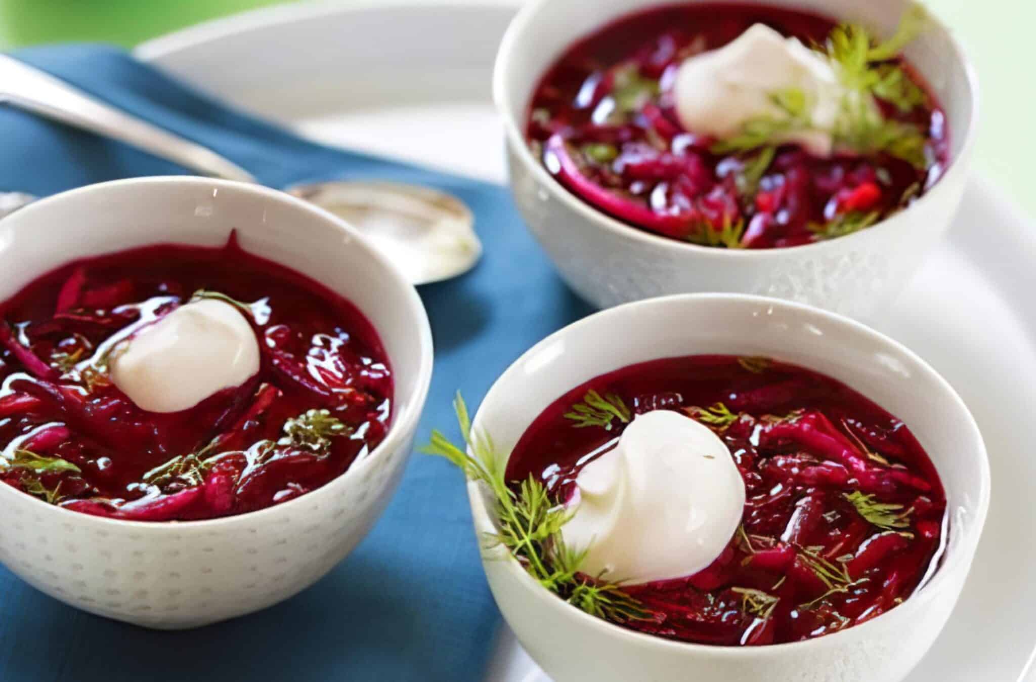 raw cold borscht