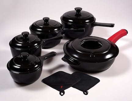.com: Xtrema 10 Piece 100% Ceramic Long Handle Sauce Pan Set with  Lids/Covers: Home & Kitchen
