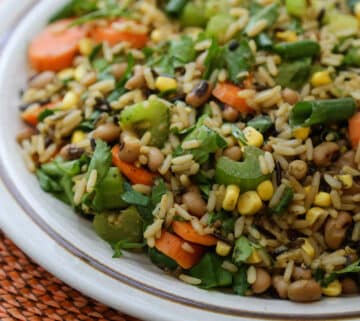 Wild Rice Salad with Corn and Black-Eyed Peas