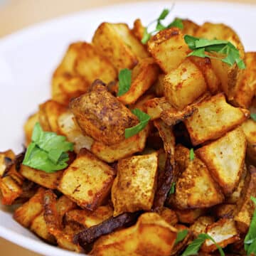 Spicy baked home fries recipe