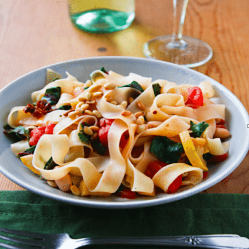 Pappardelle with Chard and White Beans Vegan recipes by VegKitchen