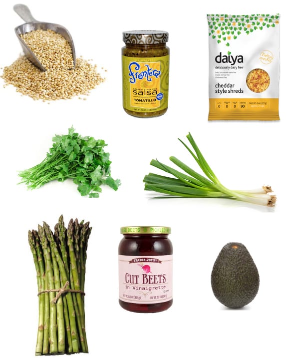 Salsa Verde Quinoa & Veggies Dinner | VeganFoodHacks