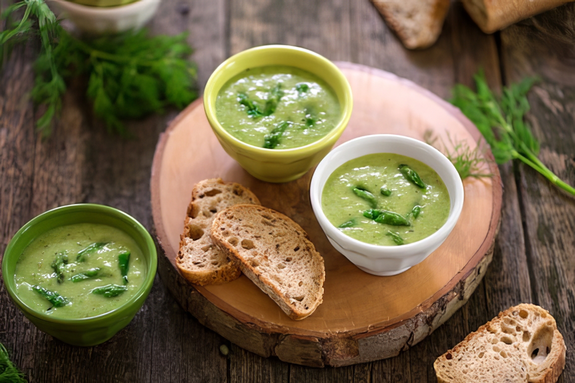 vegan cream of asparagus soup