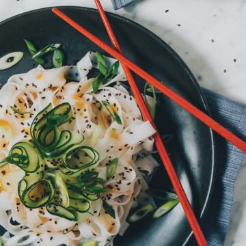 Cold Cucumber Chile Noodles from Hot for Food by Lauren Toyota