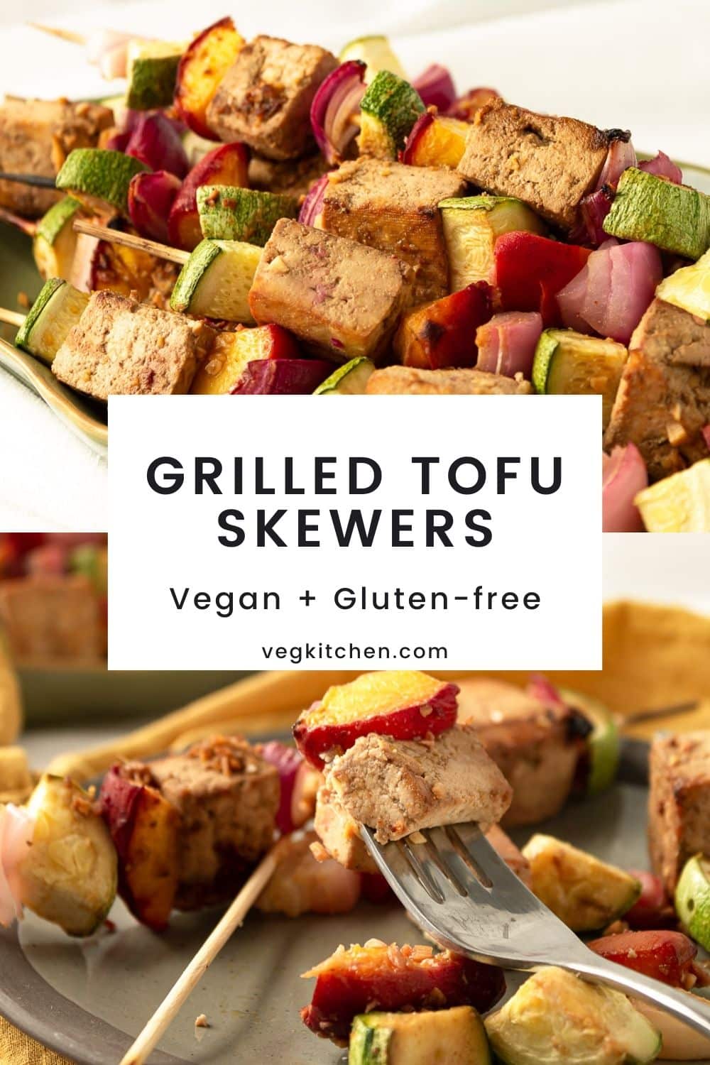 Grilled Tofu Skewers - Vegan recipes by VegKitchen