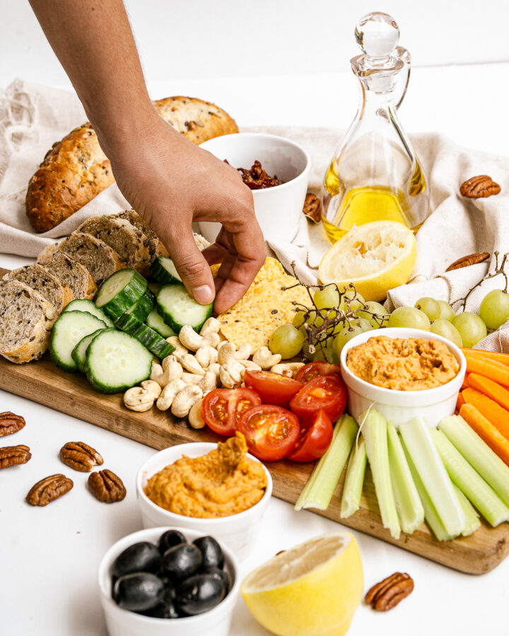 Vegan Charcuterie Board - Easy Snack Board - Veg Kitchen