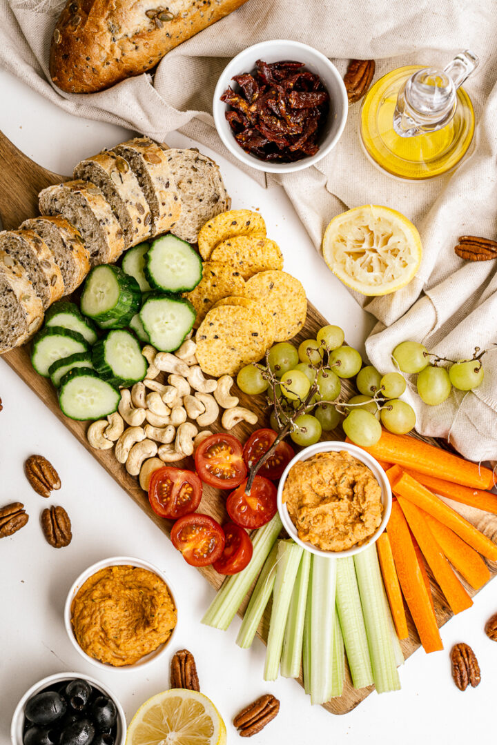 Vegan Charcuterie Board - Easy Snack Board - Veg Kitchen