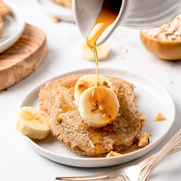 Vegan Banana Oat Pancakes VegKitchen Vegan Recipes Karinokada