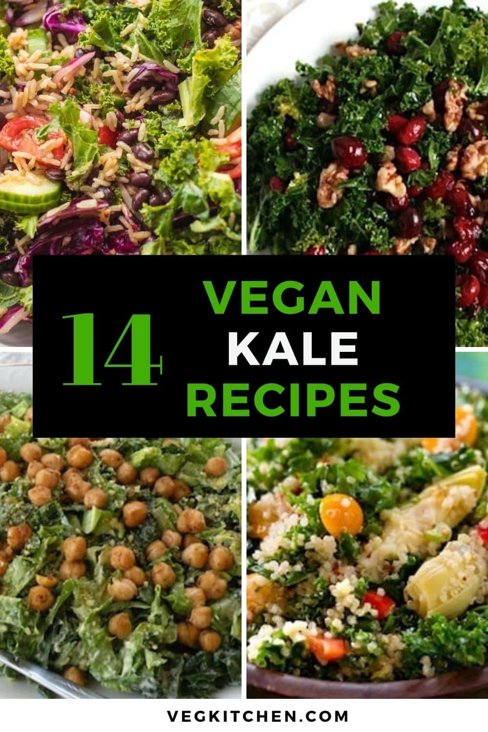 14 Creative Kale Salads - Vegan recipes by VegKitchen