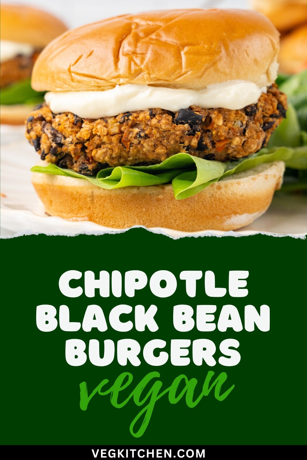 Chipotle Black Bean Burgers (Vegan) Vegan recipes by VegKitchen