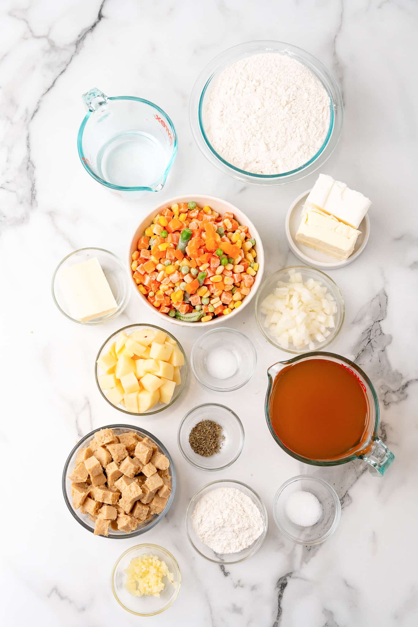 vegan pot pie ingredients