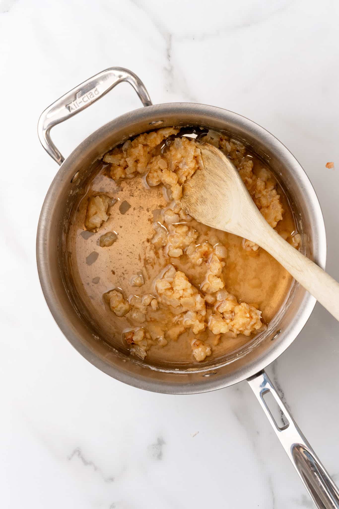 melting the vegan butter