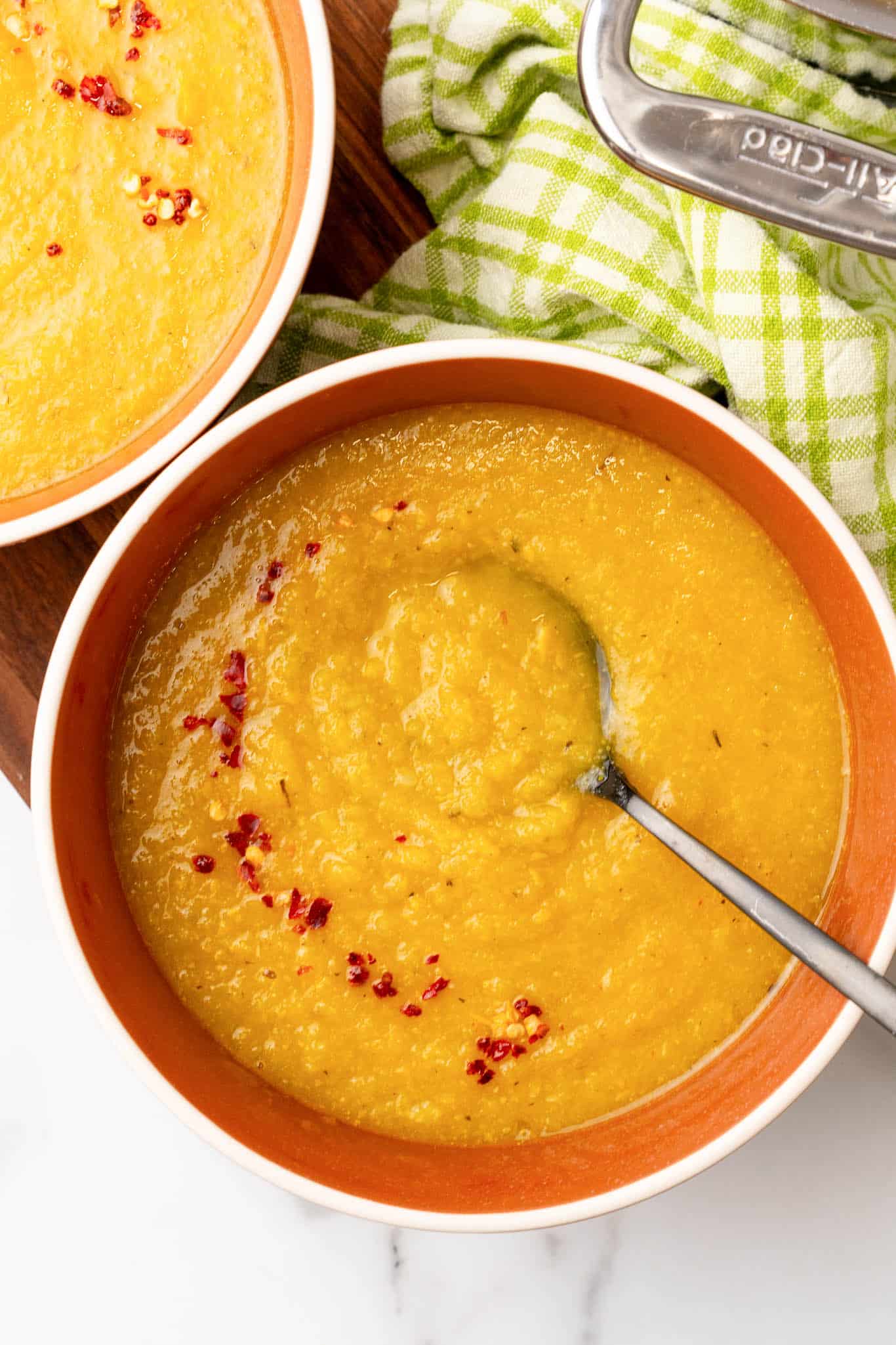 yellow squash soup vegan