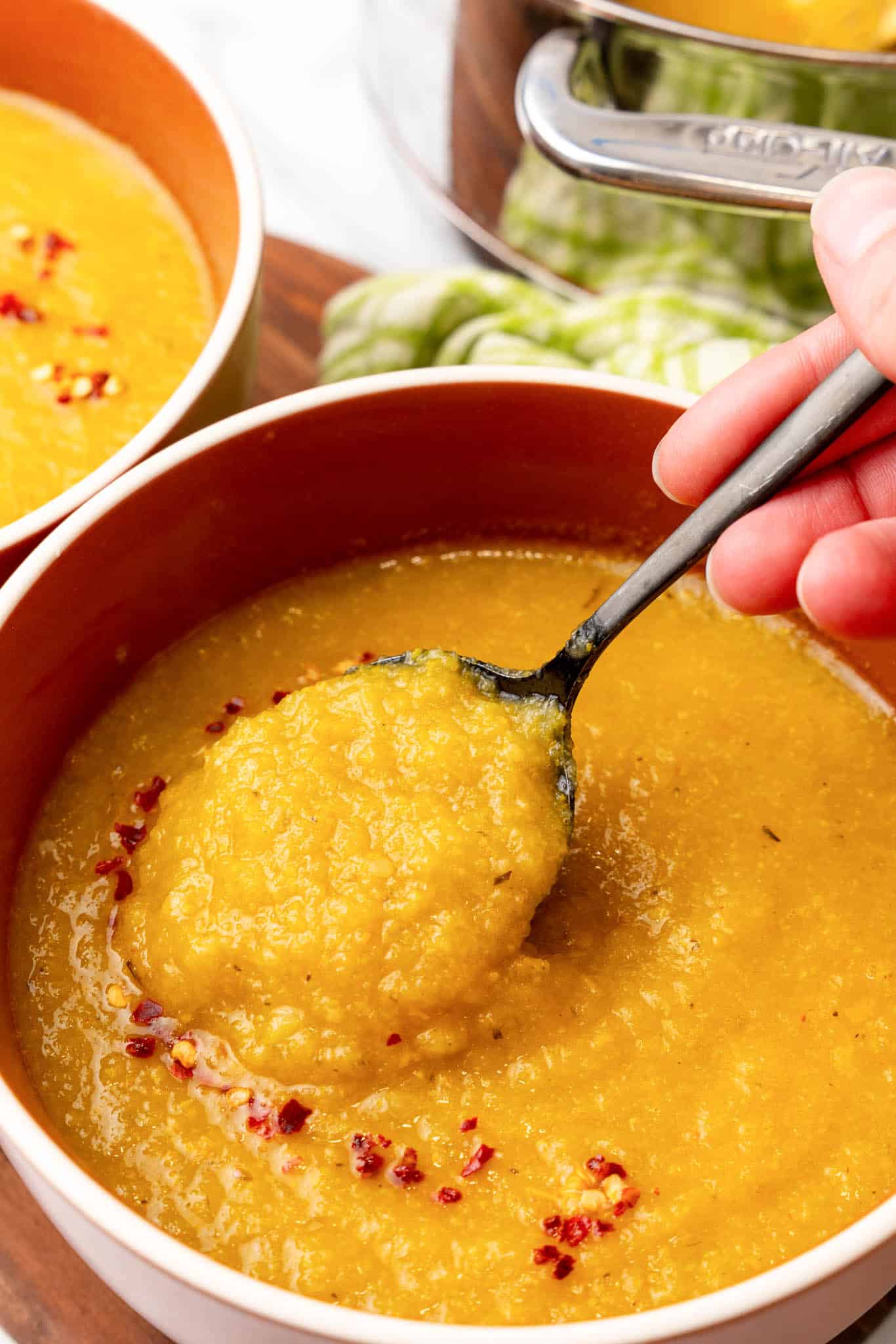 yellow squash soup vegan