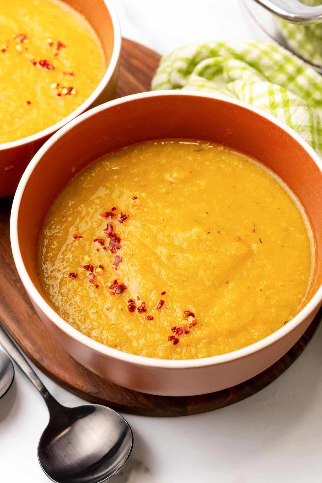 yellow squash soup vegan