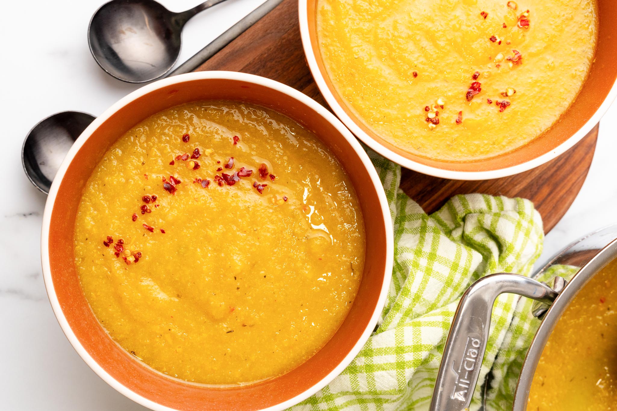 yellow squash soup vegan