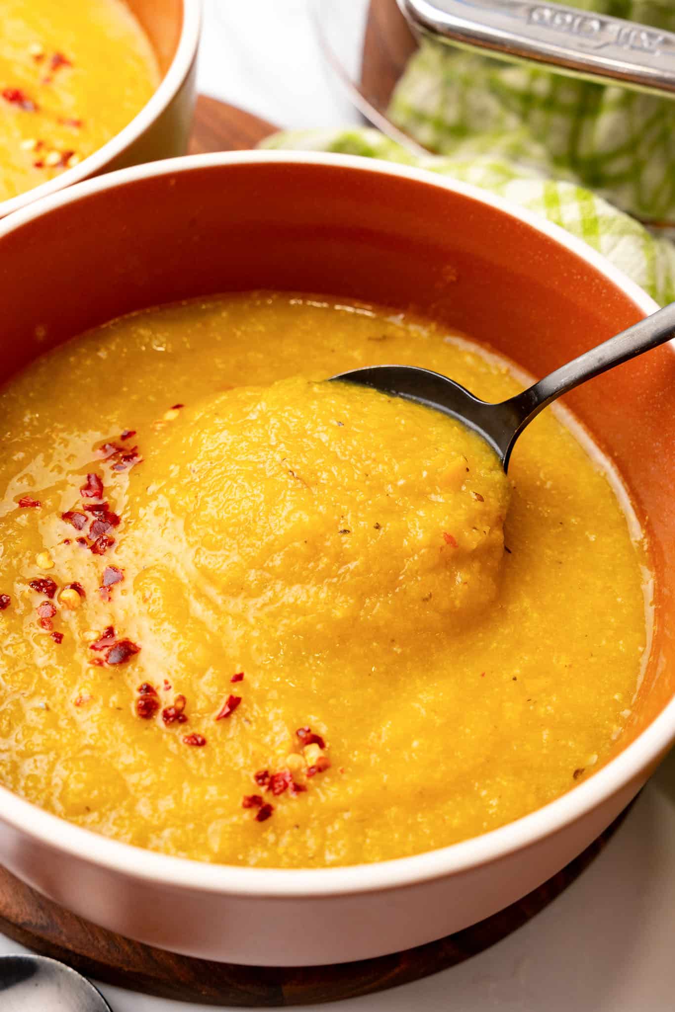 yellow squash soup vegan