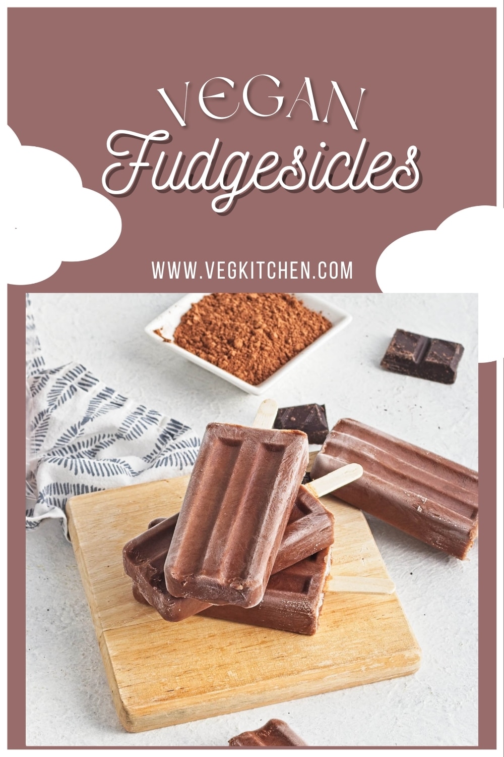 vegan fudgesicles