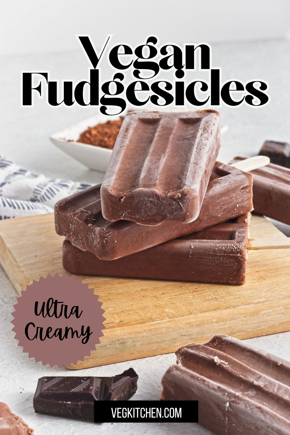 vegan fudgesicles