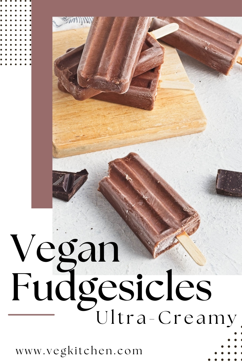 vegan fudgesicles