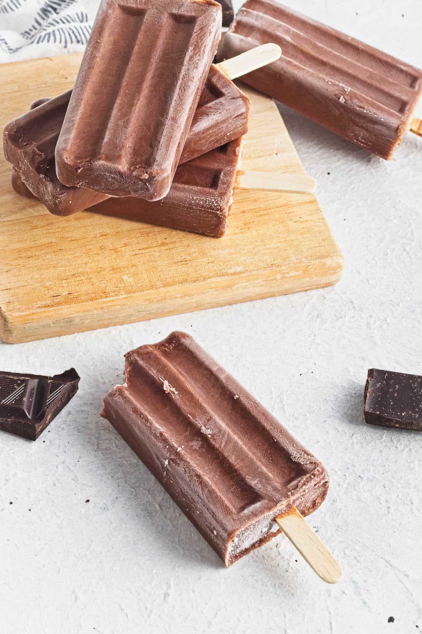 dairy-free fudgesicles